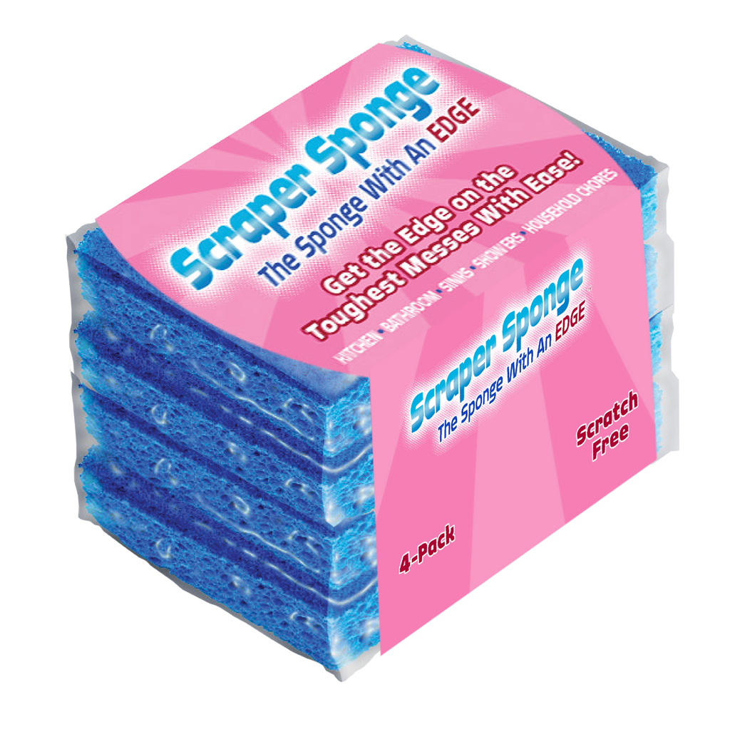 Sponge Edge Scraper Sponge. The Sponge with an Edge!